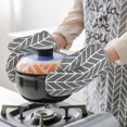 thumbnail image 3 of Silicone Oven Mitts, Professional 466℉ Heat Resistant Cooking Gloves Non Slip, 3 of 4