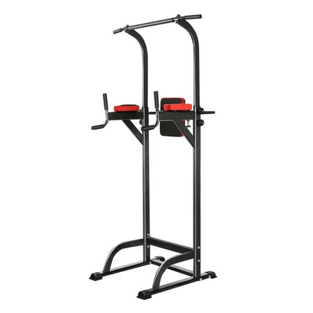 Chin Up Bar Adjustable Abs Workout Knee Crunch Triceps Station Power Tower