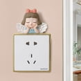 thumbnail image 3 of Removable Switch Sticker, Cartoon Resin Angel 3D, Cartoon Wall Sticker Decor, Family Light Switch Decals DIY Kids Bedroom Car Office Home Decoration, 3 of 9