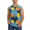 thumbnail image 3 of Uemuo Sunflowers Pattern Men's Sleeveless T-Shirt,Muscle Athletic Tank Top, Moisture-wicking Quick-dry Breathable Classic Tee Top for Gym Run Outdoor Sports-Medium, 3 of 8