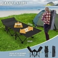 thumbnail image 4 of NAIZEA XXL Oversized 78" Camping Cot for Adults, Portable Folding Bed Rollaway Guest Bed with Mattress & Carry Bag, Double Layer Oxford Strong Sleeping Cots, Heavy Duty Cot Support 900 bls, 4 of 10