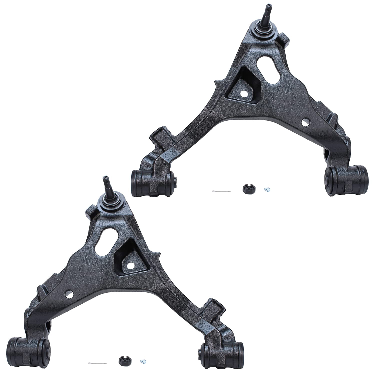 Detroit Axle - Front Shocks Absorber + Upper Lower Control Arm With Ball Joint + Outer Tie Rod End + Sway Bar Link Replacement For Ford Expedition F-150 [4wd Only] - 10pc Set