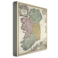 thumbnail image 3 of Trademark Art 'Map of Ireland, 1730' Canvas Art by Johann B. Homann, 3 of 3