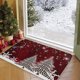 thumbnail image 5 of Adornos navideños, alfombras navideñas, tapete navideño, tapete navideño, tapete navideño, tapete navideño decorativo para sala de estar, dormitorio, cocina, baño, tapetes de poliéster, 5 of 6