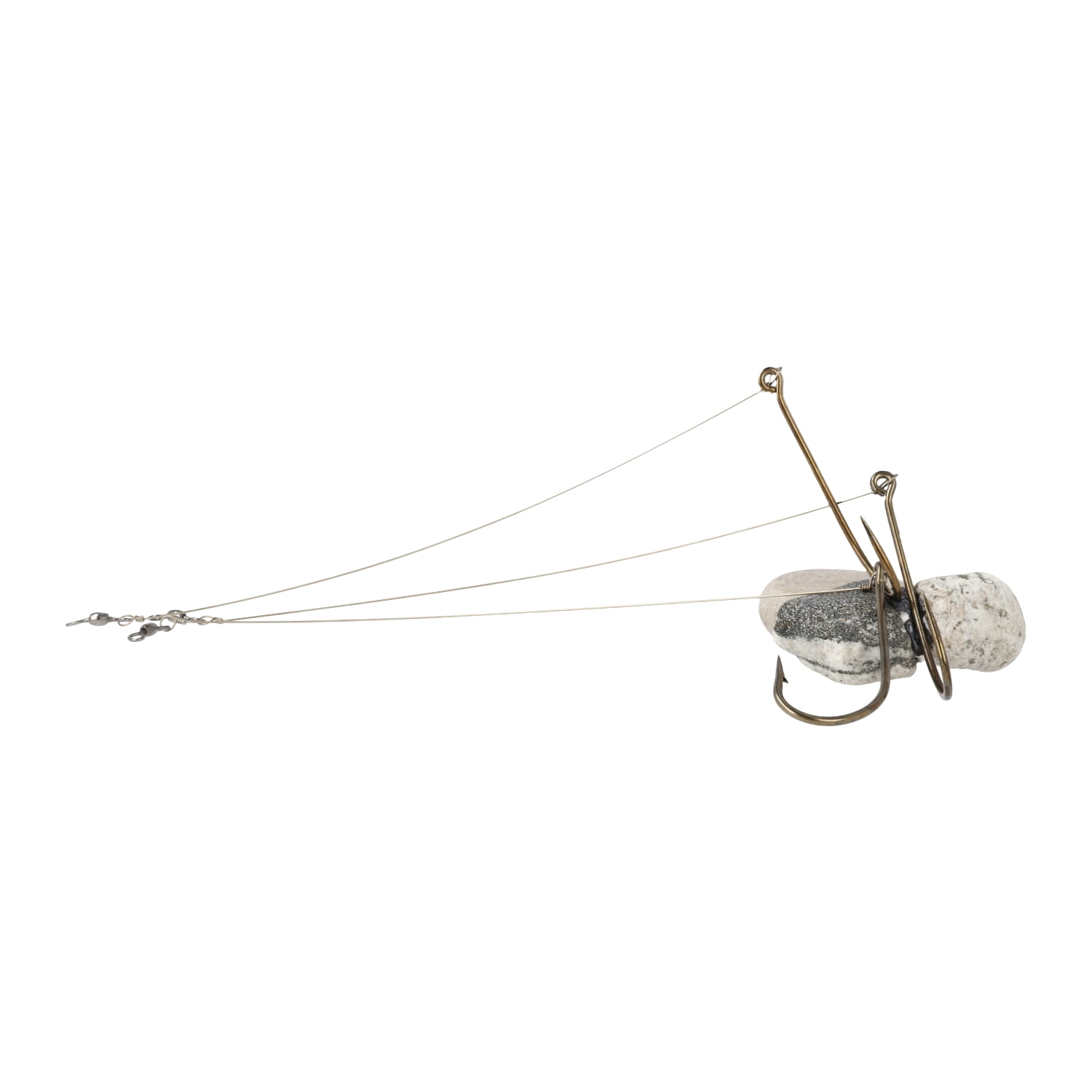 Lazer Sharp 9380H-6/0 Snelled O'Shaughnessy 1X Long Hook, Bronze, Size 6/0
