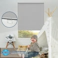 thumbnail image 5 of Keego Cordless Roller Blinds for Window 100% Blackout Privacy Bedroom Shade UV Protection Blinds for Office and Home, Light Gray, 25"W x 72"H, 5 of 9