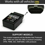 US 1-2 Pack OBD2 Code Scanner Mini ELM327 V2.1 Bluetooth OBDII Diagnostic Tool