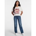 thumbnail image 2 of Travis Kelce Women's Boxy Cropped Graphic Tee with Short Sleeves, Sizes XXS-XXL, 2 of 5
