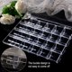 thumbnail image 2 of Caja de almacenamiento vacía transparente de 24 rejillas para decoración de uñas, contenedor de accesorios de cristal con diamantes de imitación y purpurina para uñas, paquete de 2, 2 of 6