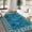 Teal, variant on Runner for Hallway 2x6 Washable Kitchen Rug Non Slip Vintage Farmhouse Soft Grey Low Pile for Living Room Bedroom Decor Nursery