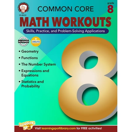 Common Core Math Workouts, Grade 8 - Walmart.com