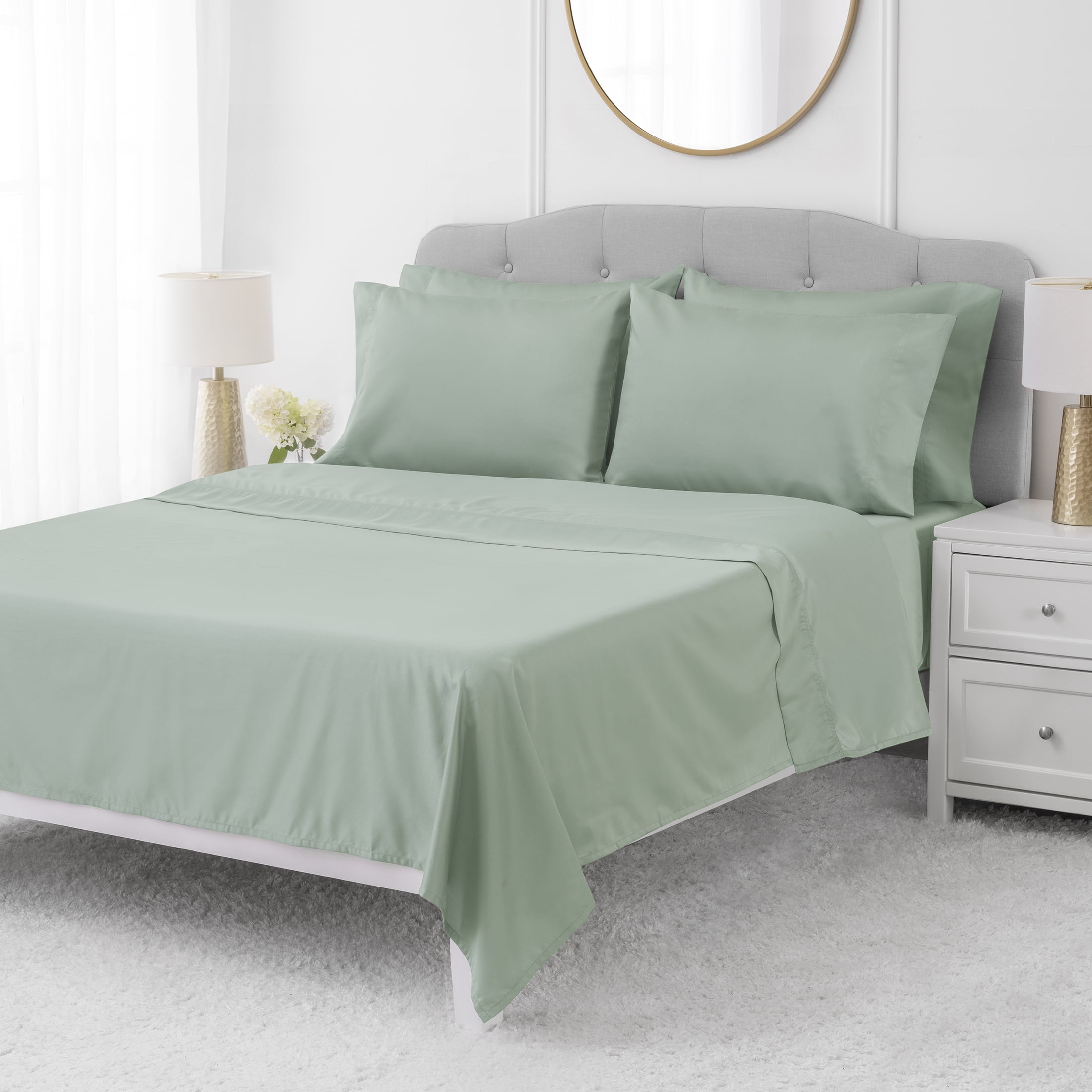 Hotel Style 1000 Thread Count Green River Egyptian Cotton-Rich Blend Luxury Bed Sheet Set, King