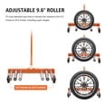 thumbnail image 4 of Heavy Duty Adjustable Tire Dolly Cart – 360° Rotating Wheels, 350 lbs Capacity, Ergonomic Lifter for Car, Truck, SUV, ATV, Trailer – Ideal for Workshop, Garage, Tire Service – 3-Level, 4 of 9
