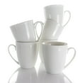 thumbnail image 3 of Elama Rosales 6 Piece 12 Ounce Porcelain Mug Set in White, 3 of 8