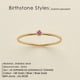 thumbnail image 1 of Anillo SUNIBI de acero inoxidable 316L con piedra de nacimiento para mujer, anillo de estilo Simple de Color dorado, joyería de moda para fiestas y festivales, triangulación de envíos Dengxun unisex, 1 of 2