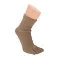 thumbnail image 2 of Unique Bargains 1 Pair Five Toe Socks Soft Thickening Socks for Women Brown, 2 of 6