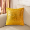 thumbnail image 3 of Summercome Gold Velvet Soft Solid Decorative Square Throw Pillow Covers Set Fall Cushion Cases for Sofa Bedroom Couch 18 x 18 Inch Golden, 3 of 6