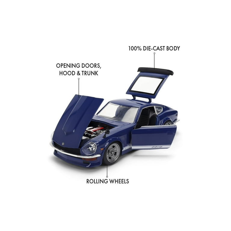 1972 Datsun 240Z Blue w/ White Stripes 