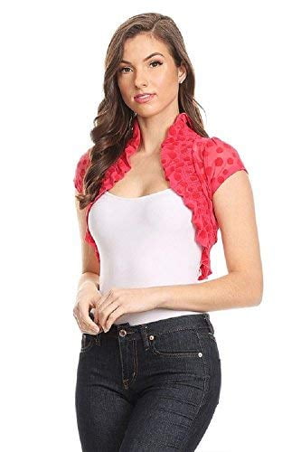 red lace shrug