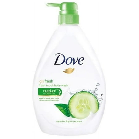 Dove Refreshing Body Wash Cucumber and Green Tea 18.5 oz Pump Bottle