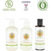 Baby Mantra Newborn Shampoo + Wash, Calming Lotion & Massage Oil Triple Pack, 3 pc
