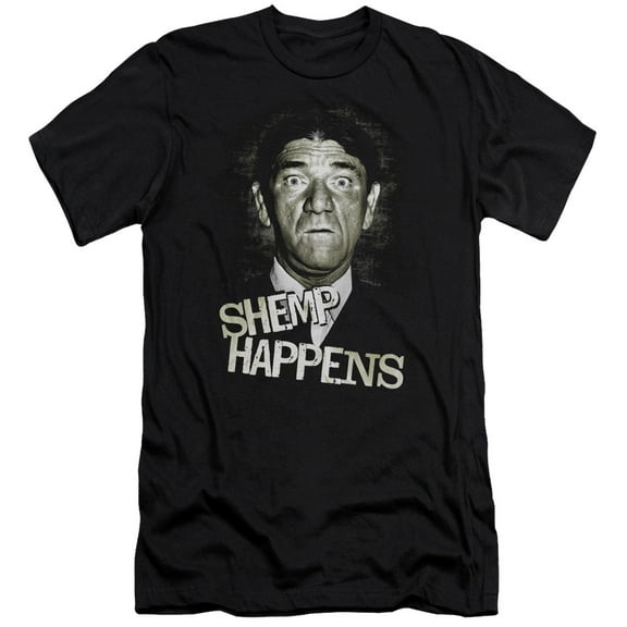 Three StoogeS/Shemp Happens S/S Adult 30/1 T-Shirt Black