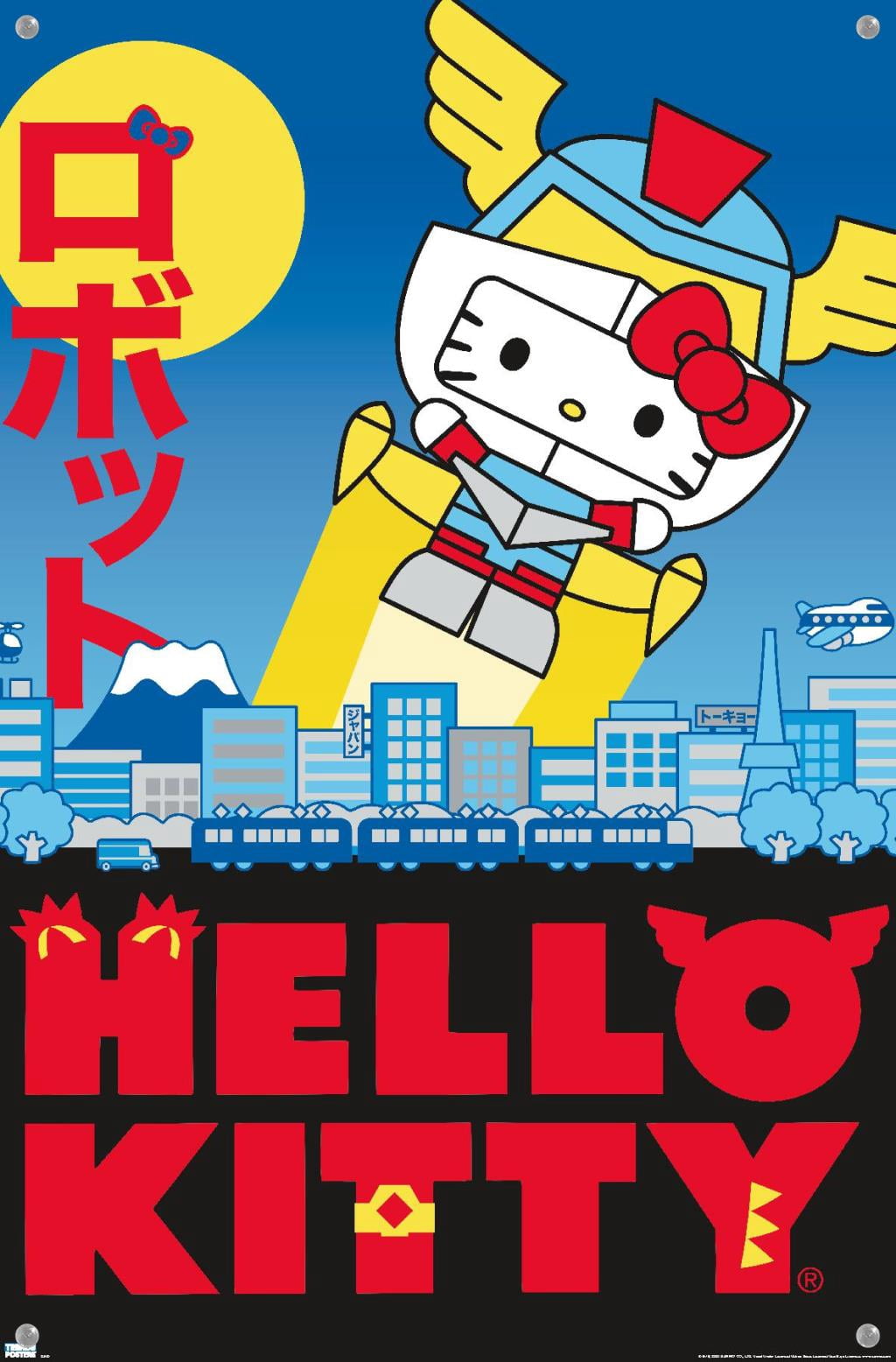 Hello Kitty - KaiJu Wall Poster with Push Pins, 14.725" x 22.375"
