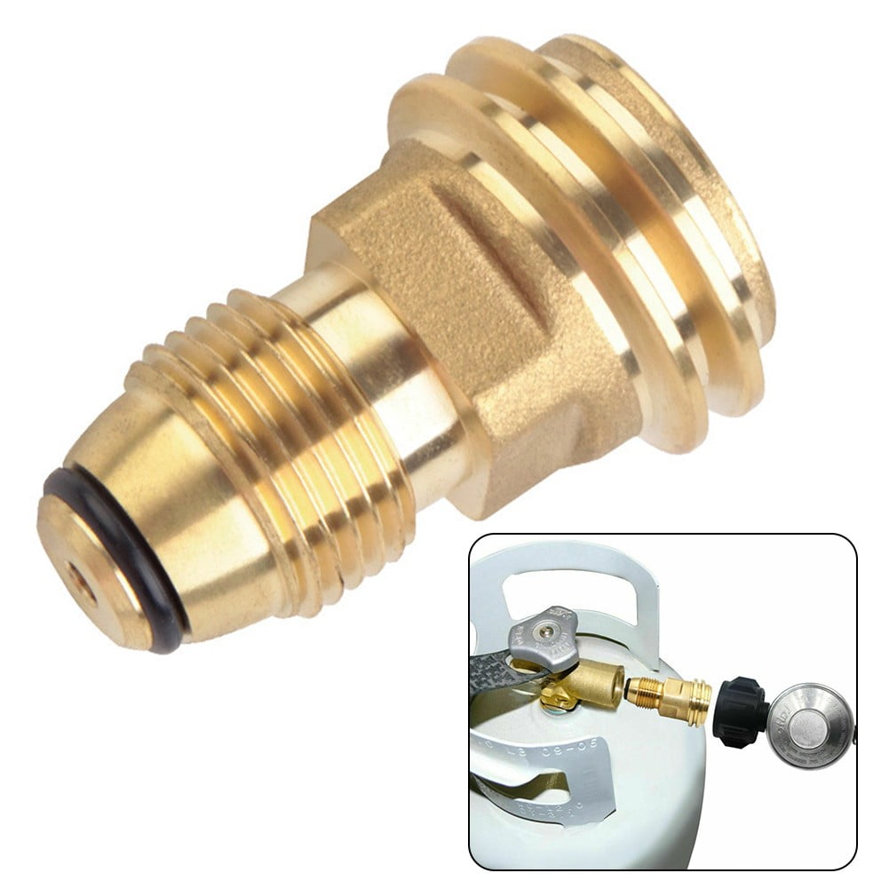 Propane Tank Converts Adapter Refill Pol Lp Tank Valve To Qcc1/Type1 Regualtor