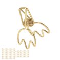 thumbnail image 2 of Paper Clamps Durable Paper Binder Clips 100Pcs Hollow Gift Iron Strong Clamping Force  for Office for Adults ANGGREK Otros, 2 of 8
