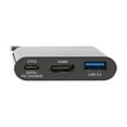 thumbnail image 3 of Eaton Tripp Lite Series USB C to HDMI Adapter w/USB-A Hub and PD Charging - USB 3.1, Thunderbolt 3 Compatible, 4K x 2K @ 30 Hz, Black USB Type C, USB-C - Docking station - USB-C 3.1 / Thunderbolt 3 - HDMI, 3 of 9