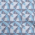 thumbnail image 1 of oneOone Polyester Spandex Turquoise Blue Fabric Tribal Craft Projects Decor Fabric Printed By The Yard 56 Inch Wide, 1 of 4