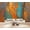 Color 3, variant on Abstract Botanical Brushstroke Earthy Tones mid century Peel and Stick Wall Murals 69"H x 96"W Removable PVC Wallpaper Self-Adhesive Wall Paintings for Bedroom Living Room