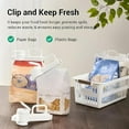 thumbnail image 2 of Food Bag Sealing Clip with Pour Spout, Bag Clips with Pour Spout, Chip Bag Clips, Versatile Food Clip with Spout for Cereal, Snacks, and More, Great Clips Bags for Kitchen (2 pcs), 2 of 7