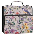 thumbnail image 5 of FORMRS Zipper Binder with Shoulder Strap 2-inch Ring 500 Sheet Capacity File Bag, Purple Floral Pattern, 5 of 5