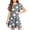 Gray, variant on Grblisyd Girls Dresses Size 10-12 Ruffle Short Sleeve Dresses Kids Floral Print Summer Crewneck A Line Casual Sundress