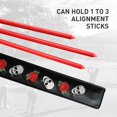thumbnail image 4 of FINGER TEN Golf Alignment Stick Cover Headcover Rods Holder Case Leather 14''× 2'' in USA Black White Green Hold at Least 2 Sticks, 4 of 7