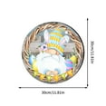 thumbnail image 2 of Decoraciones de Pascua, adornos de Pascua, regalos de Pascua, huevos de conejo de Pascua, decoración de madera para colgar en el porche, fiestas navideñas, decoraciones colgantes de madera., 2 of 2