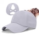 thumbnail image 4 of Gorra de Béisbol de de Caballo Alta para Mujer, Gorra Deportiva de de Secado Rápido y Rendimiento para Correr. Gris Talla Única, 4 of 6