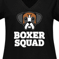 thumbnail image 4 of Inktastic Dog Boxer Squad Women's Plus Size V-Neck T-Shirt, 4 of 5