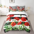 thumbnail image 2 of YST Ensemble de Literie Décor Floral 7 Pcs, Taille Complète, Polyester, 7 Unités, 2 of 5