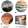 thumbnail image 3 of Designart "Beach Sunset Serenity I" Nautical & Beach Metal Wall Decor, 3 of 5