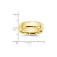 thumbnail image 2 of 10k Yellow Gold Solid Polished Lightweight 7mm Standard Comfort-Fit Band Size 10 Ring Ring for Women and Men, 2 of 2