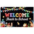 thumbnail image 1 of Colorful Design Back to School Banner Educational Theme Classroom Decor Welcome Sign for School Event Teacher's Day, 1 of 5