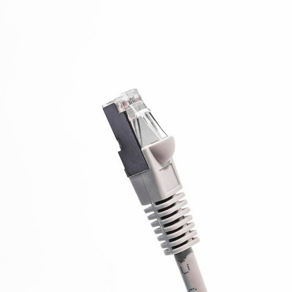 FireFold Cat6 Ethernet Shielded Patch Cable 100ft Gray Internet Cable 600MHZ - Constructed of 4 UTP 24AWG Stranded Pure Copper Wire