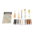 thumbnail image 1 of Leather Repair Sewing Kit, Tape Measure Leather Working Tools 30PCS Wax Thread Large Eye Stitching   for DIY Leather Craft, 1 of 8