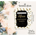thumbnail image 5 of Darling Souvenir Black Birthday Invitation Card Printable Elegant Fill or Write In Blank Party Invites 28 Pcs 5 x 7 Inches, 5 of 5