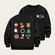 thumbnail image 1 of Cowsor Girls Sweatshirts Kids Cute Graphic Crewneck Pullover Tops Xmas Long Sleeve Holiday Shirts, 1 of 5