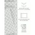thumbnail image 5 of Ultra Soft 4-Piece Chevron and Geometric Printed Adult Bed Sheets Set - Gray Bed Sheets Set for King, Queen, Full, & Twin Beds, 5 of 11