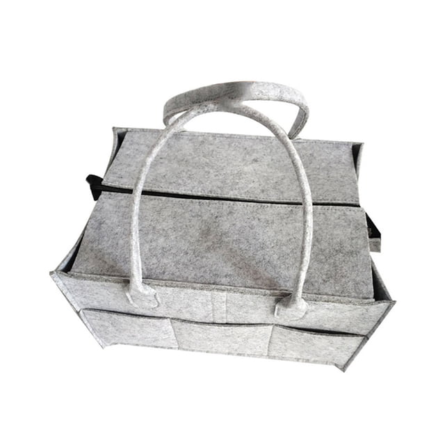 Bolsa De Pañales De Fieltro, Organizador De Bebé Con Cremallera, Cesta De Almacenamiento Para Guardería, Compartimentos Para Ropa, Cochecito Multifunción De Gran Capacidad Tipo 1 Advancent BA000745-02