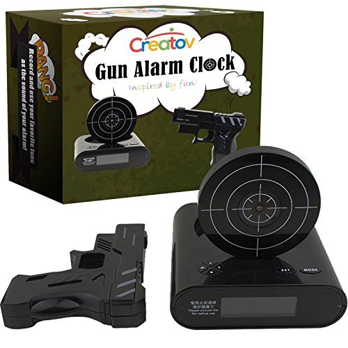 Target Alarm Clock With Gun, Infrared target and Realistic Sound